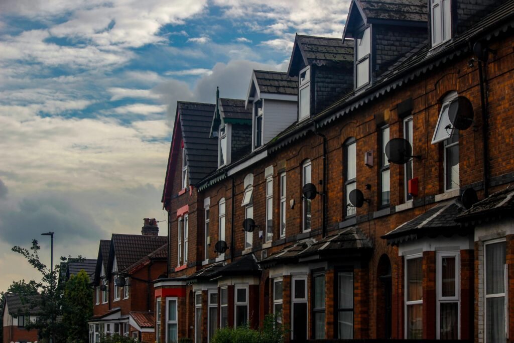 Terraced properties in Manchester